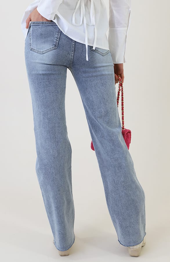 Wide Leg Jeans Dez Paint – flared broeken — foto 6