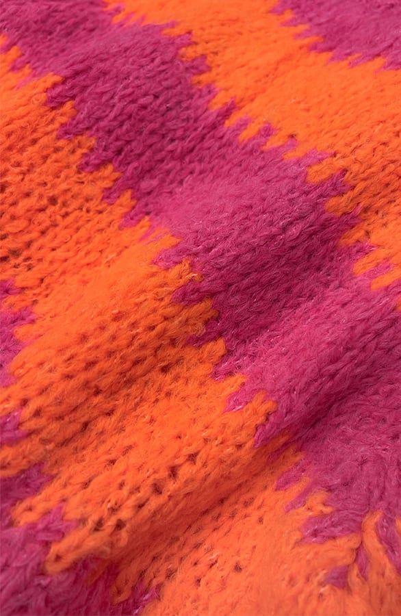 Zachte Gestreepte Trui Fuchsia – truien — foto 5
