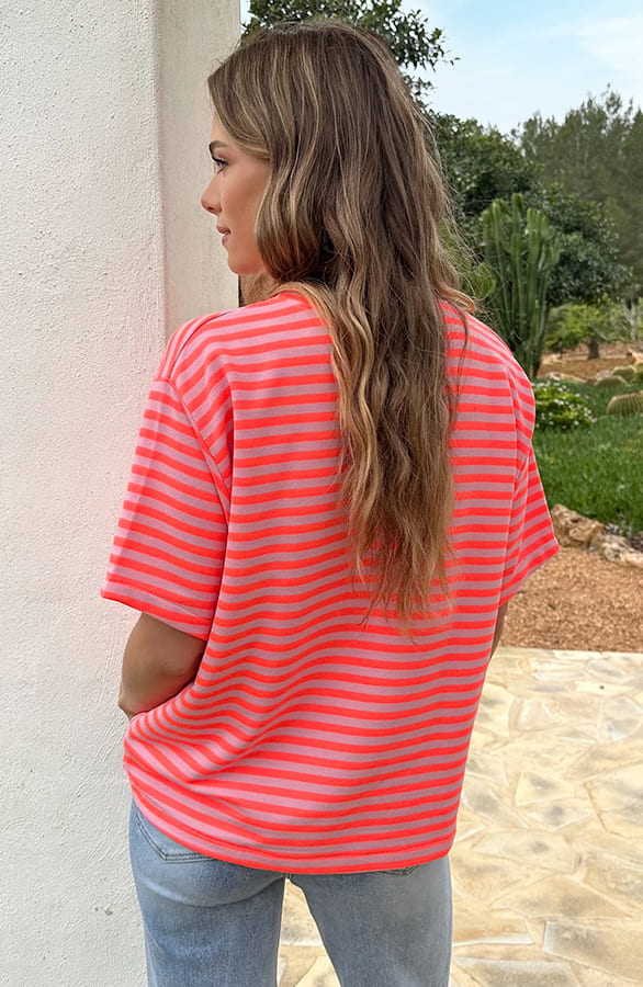 Amour Club Oversized Shirt Neon Oranje – shirts & tops — foto 3