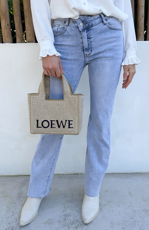 Asymmetrische Knoop Wide Fit Jeans