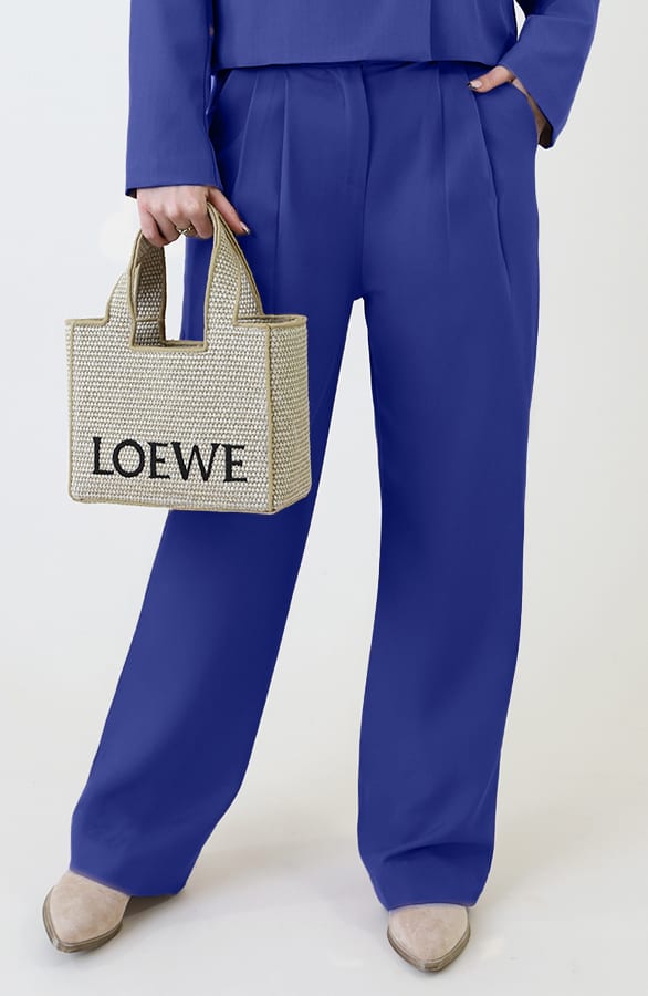 Classic Straight Palazzo Pants Kobalt