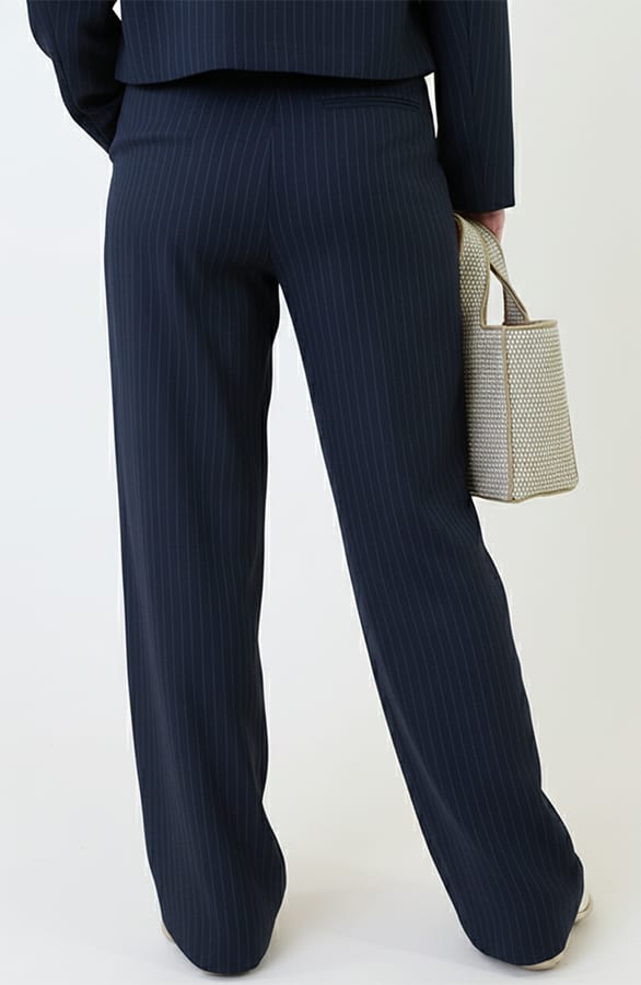 Classic Striped Palazzo Pants Navy – broeken — foto 3