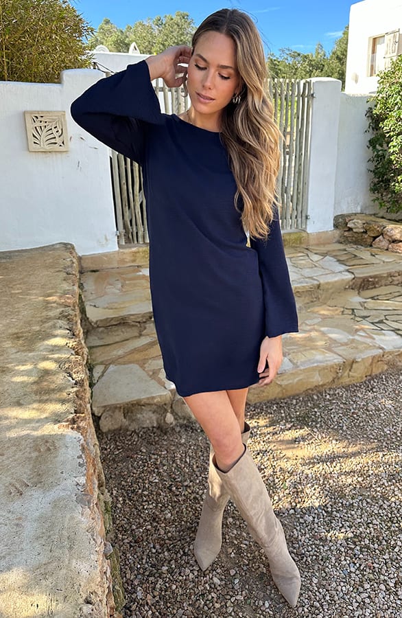 Dress Open Back Navy – alle jurkjes — foto 5