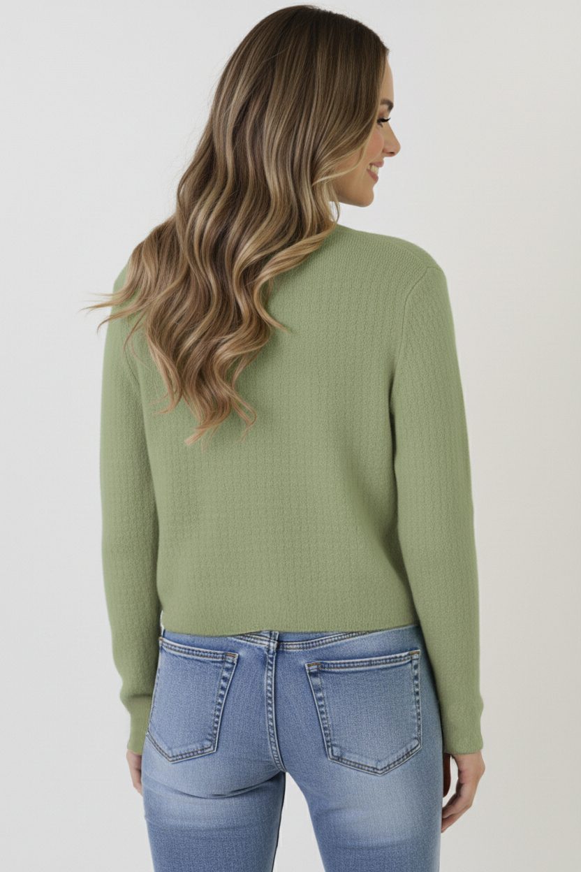 Fitted Vest Gold Button Green – shirts & tops — foto 3