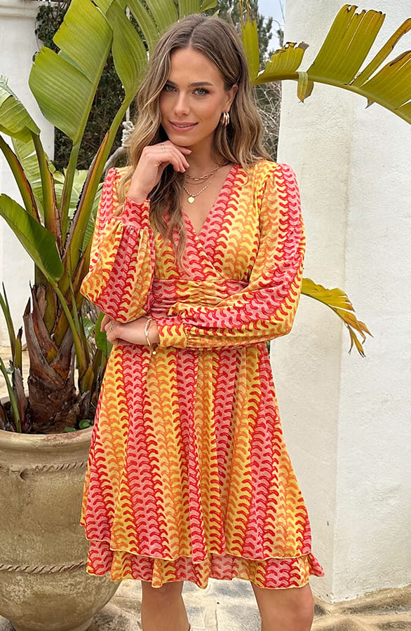 Waistband Dress Print Yellow – alle jurkjes — foto 4