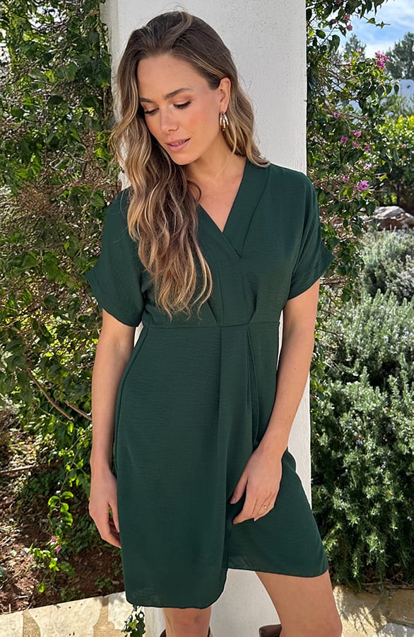 Jurk met V-hals Emerald – alle jurkjes — foto 4