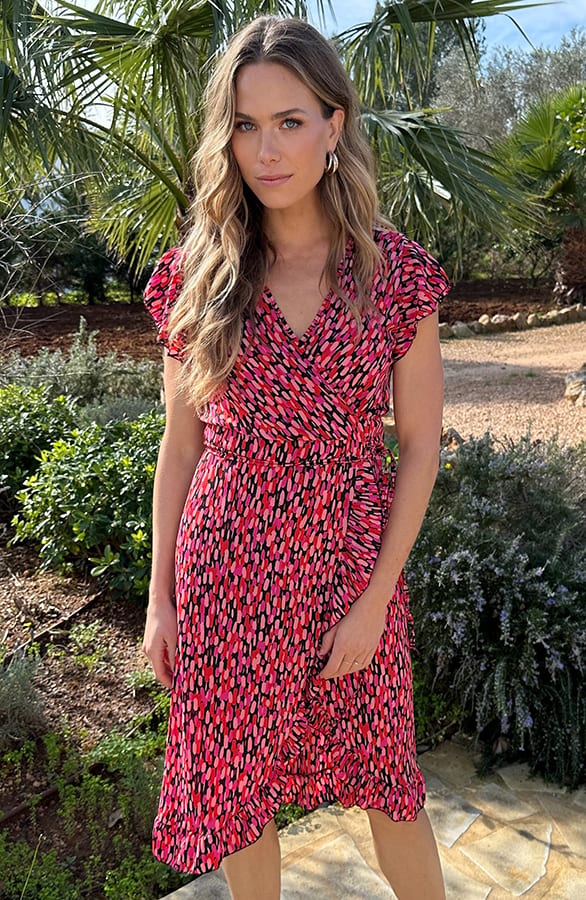 Midi Dress Pink Black – alle jurkjes — foto 8