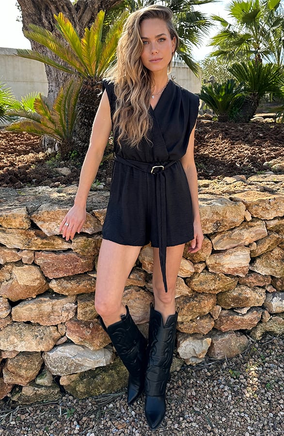 Playsuit Paloma Zwart – jumpsuits & playsuits — foto 4