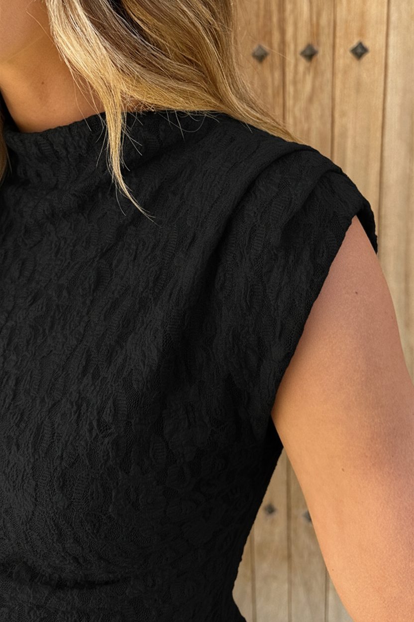 Romantic Lace Top Zwart – shirts & tops — foto 4