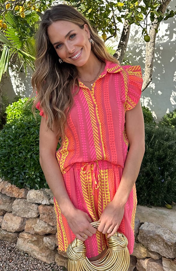 Ruffle Top Kelim Print Neon – shirts & tops — foto 2