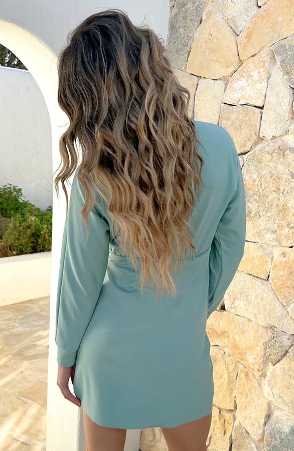 Scuba Wrap Dress Mint – alle jurkjes — foto 4