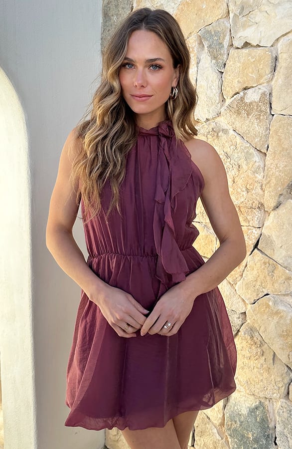 Soft Halter Dress Dust Roze – alle jurkjes — foto 6