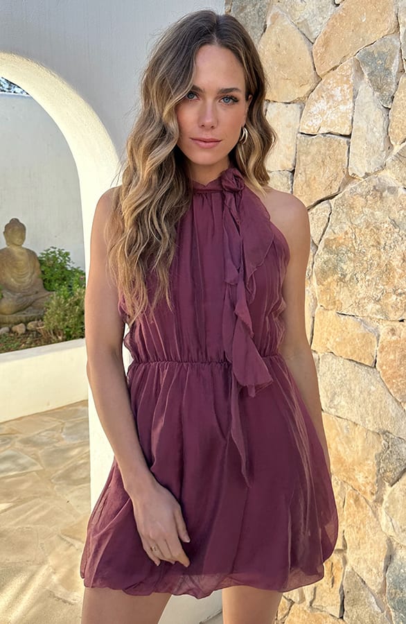 Soft Halter Dress Dust Roze – alle jurkjes — foto 8