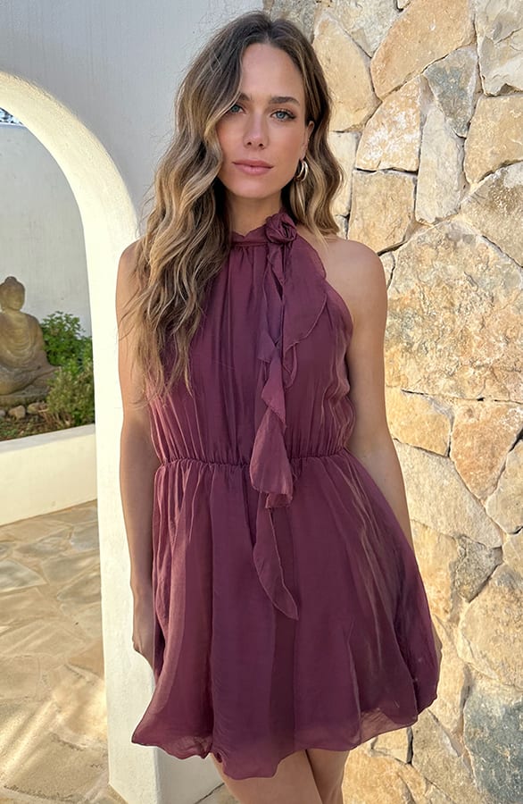 Soft Halter Dress Dust Roze – alle jurkjes — foto 9