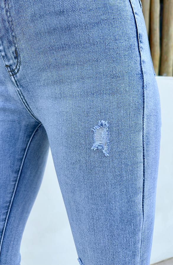 Stretch Skinny Jeans Dez Damaged — foto 3