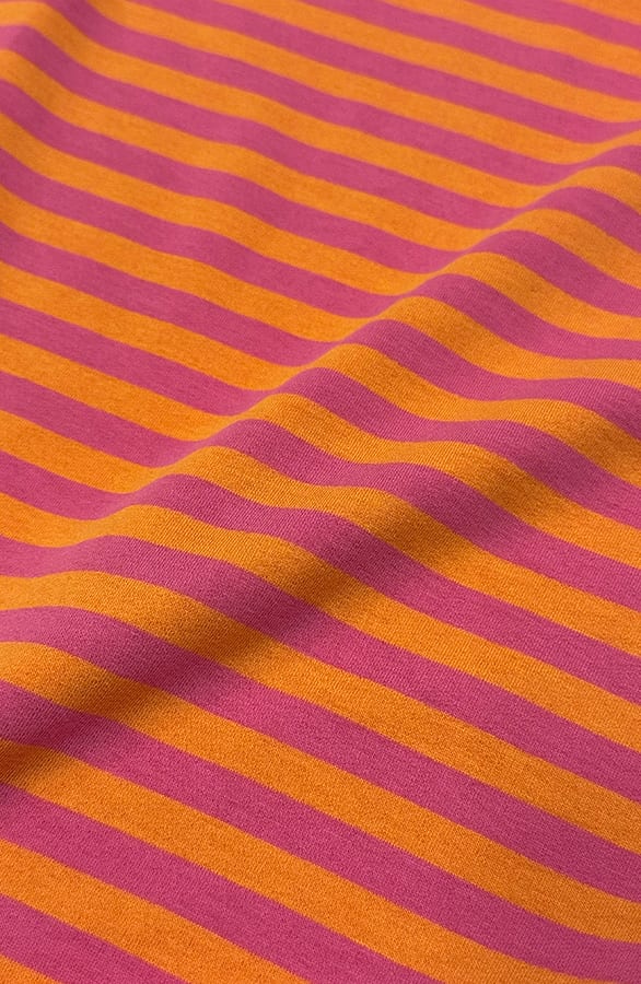 Striped T-Shirt Cotton Fuchsia Orange – shirts & tops — foto 4