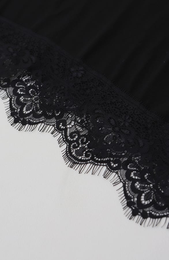 Top Met Kanten Details Zwart – shirts & tops — foto 7