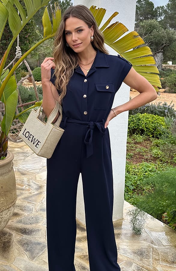 Utility Luxe Jumpsuit Navy – jumpsuits & playsuits — foto 5