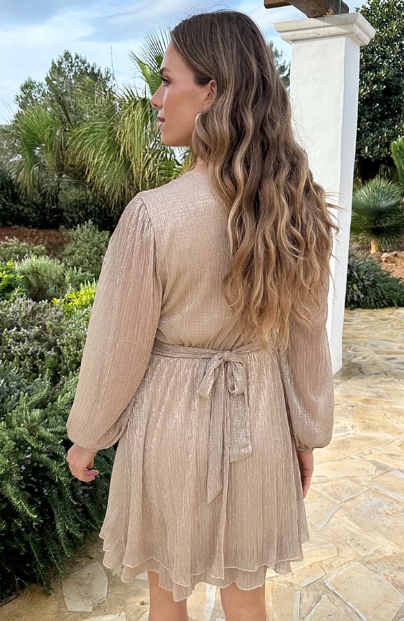 Waistband Dress Lurex Gold – alle jurkjes — foto 3