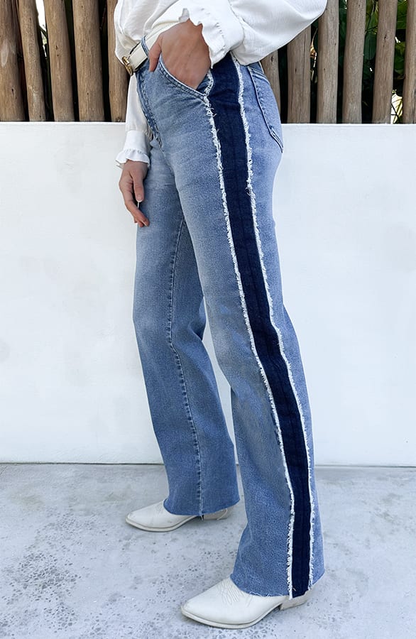 Wide Leg Jeans Dez Rafel Bies Mid Blue