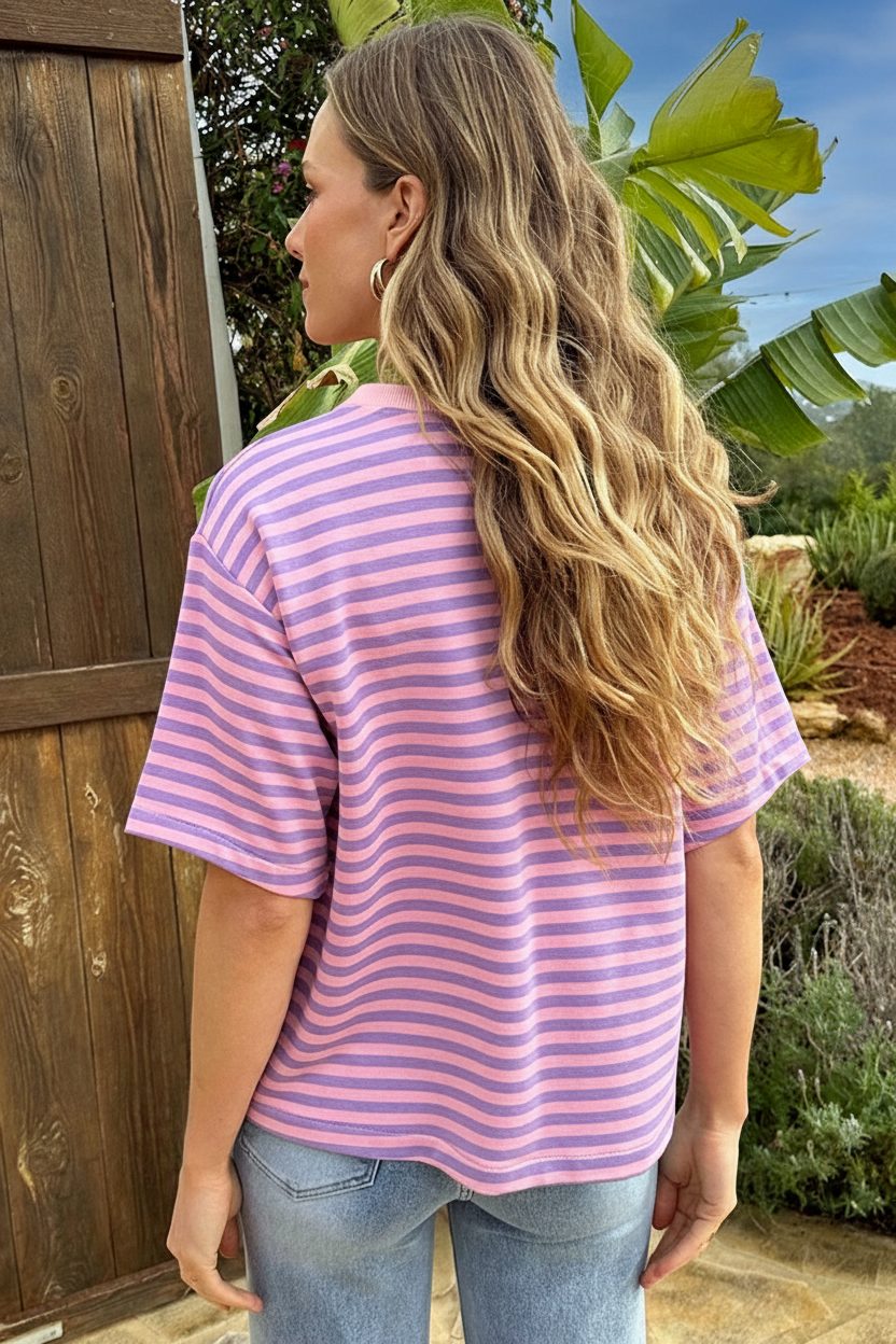 Amour Club Oversized Shirt Lila – shirts & tops — foto 3