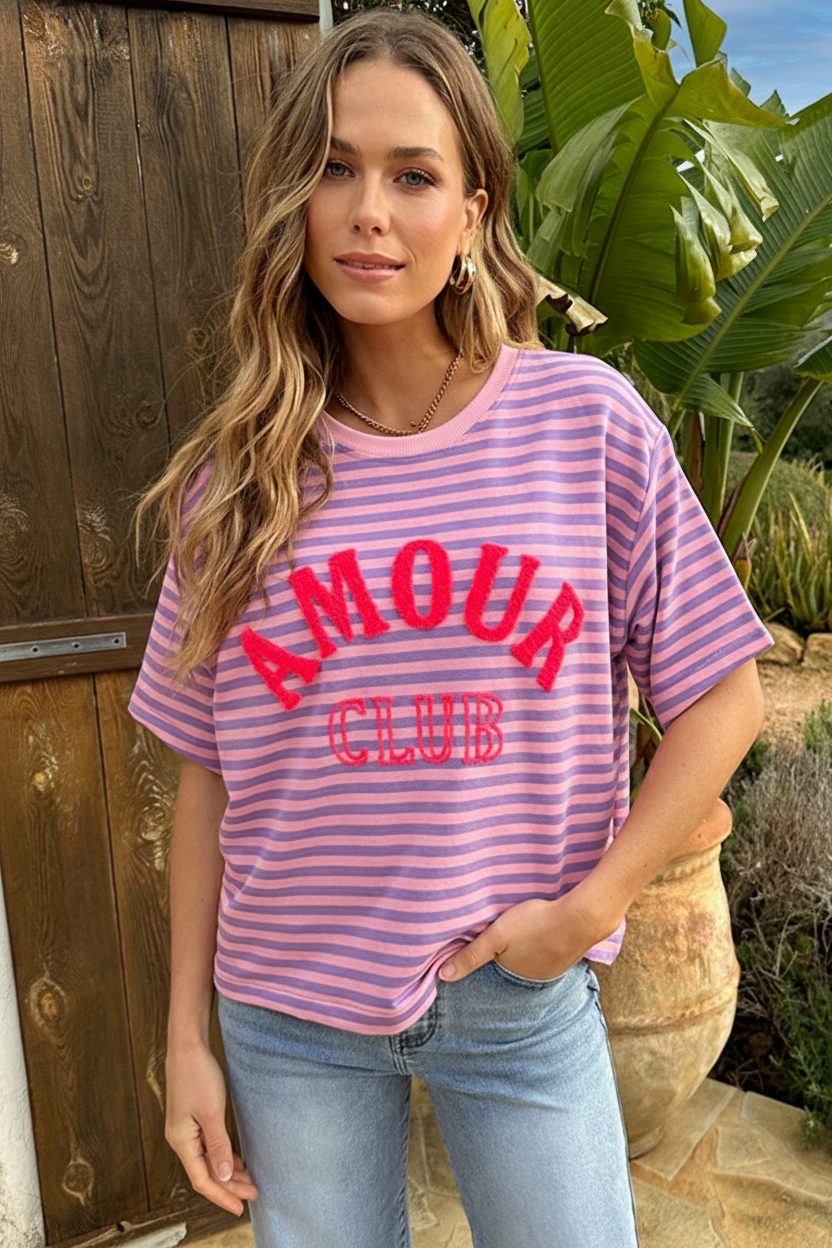 Amour Club Oversized Shirt Lila – shirts & tops — foto 6