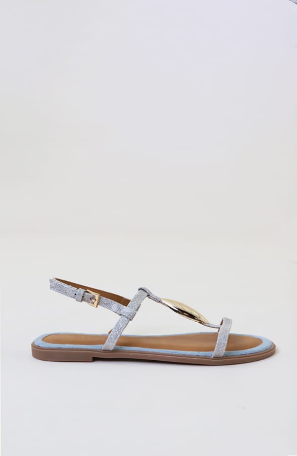 Classic Luxury T-Strap Sandals Blue – schoenen — foto 3