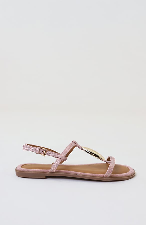Classic Luxury T-Strap Sandals Pink – schoenen — foto 3