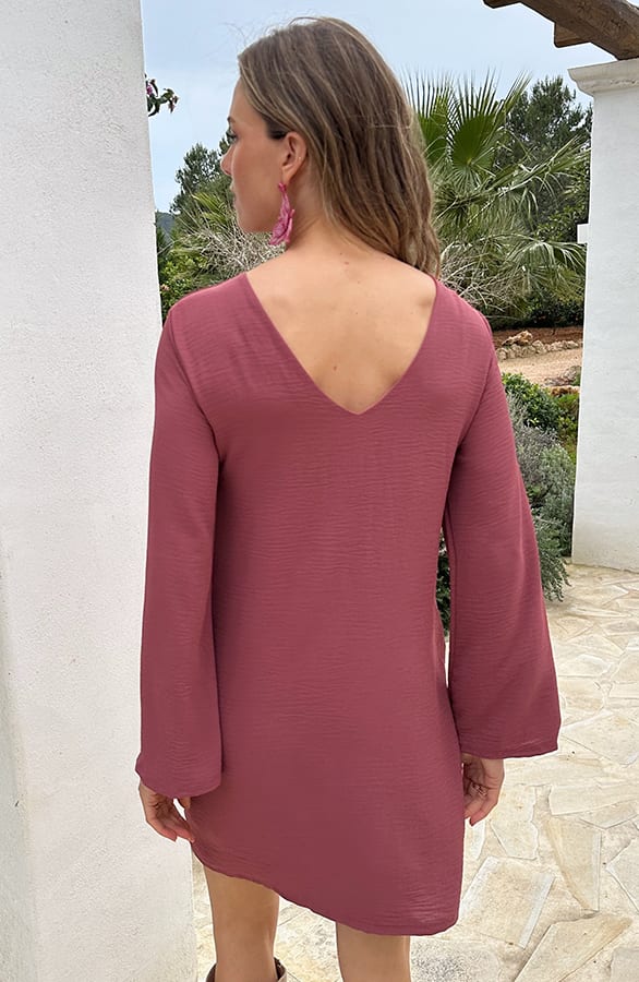 Dress Open Back Dust Roze – alle jurkjes — foto 3