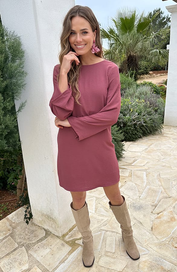 Dress Open Back Dust Roze – alle jurkjes — foto 4