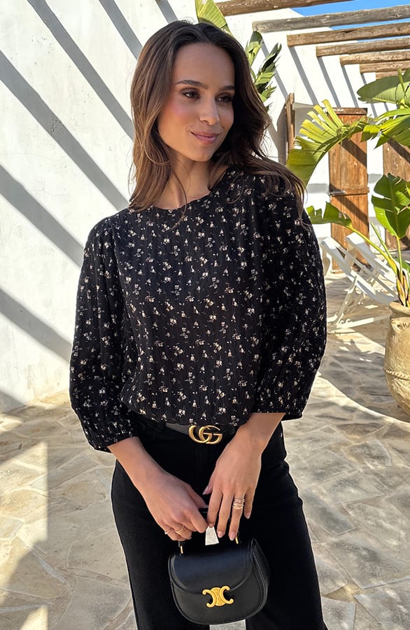 Fine Flower Luxury Top Zwart – shirts & tops — foto 5
