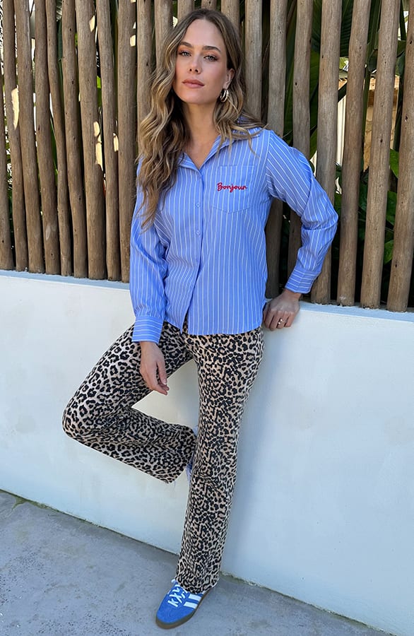 French Stripe Blouse Blauw – kleding — foto 4