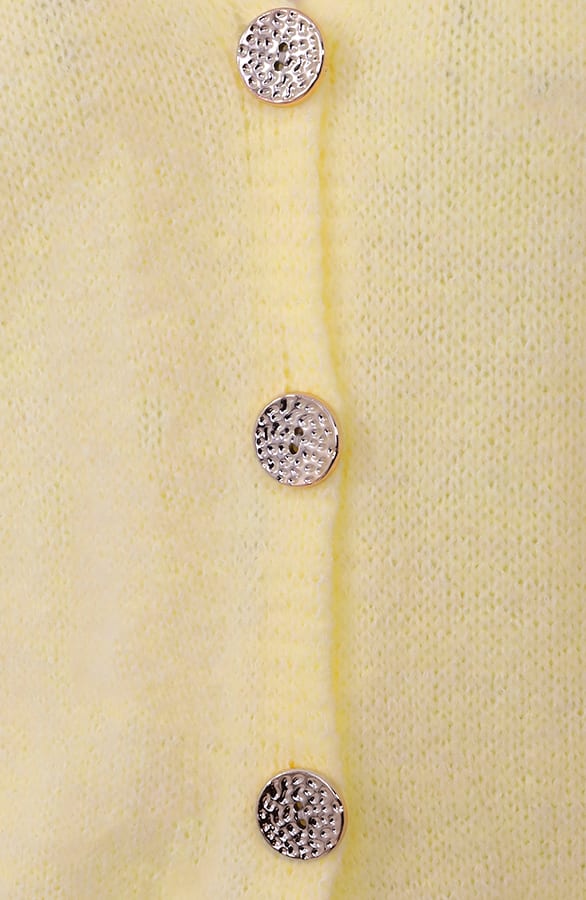 Knitted Button Cardigan Butter Yellow – vesten — foto 5