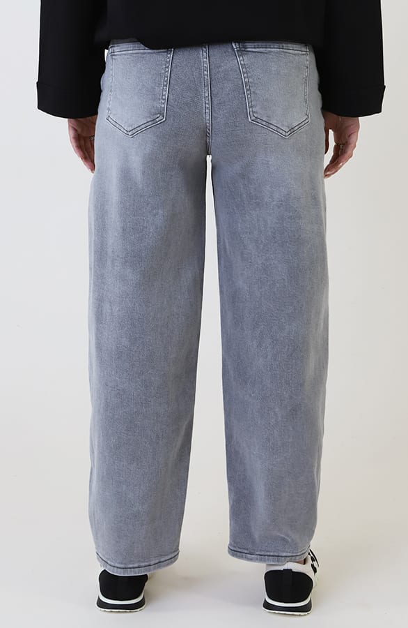 Mid Rise Barrel Jeans Grey — foto 7