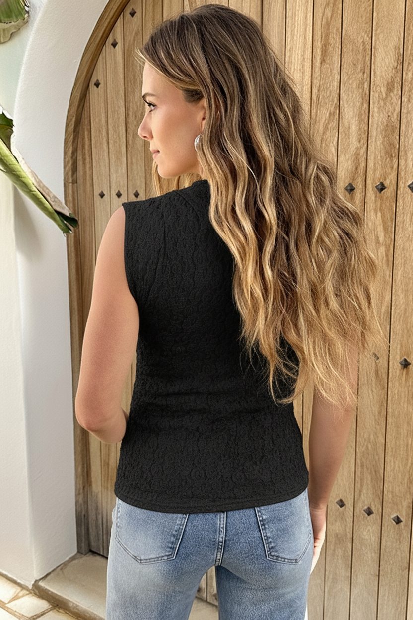 Romantic Lace Top Zwart – shirts & tops — foto 3