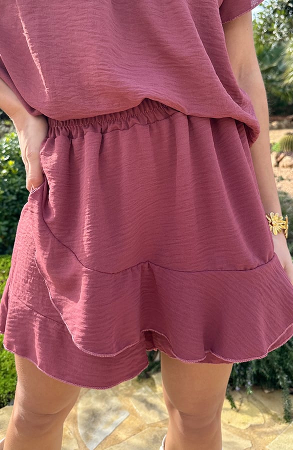 Ruffle Skort Dust Roze – shorts — foto 9