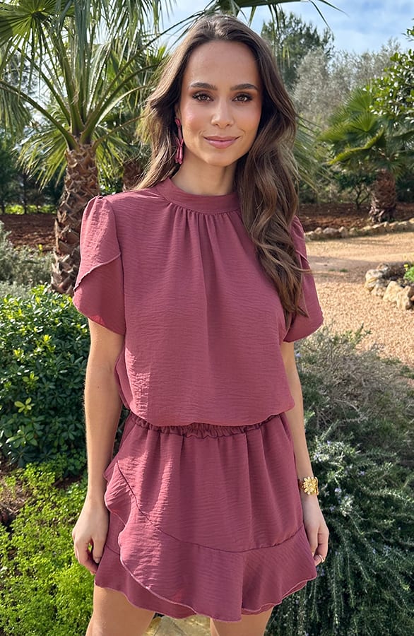 Ruffle Skort Dust Roze – shorts — foto 5