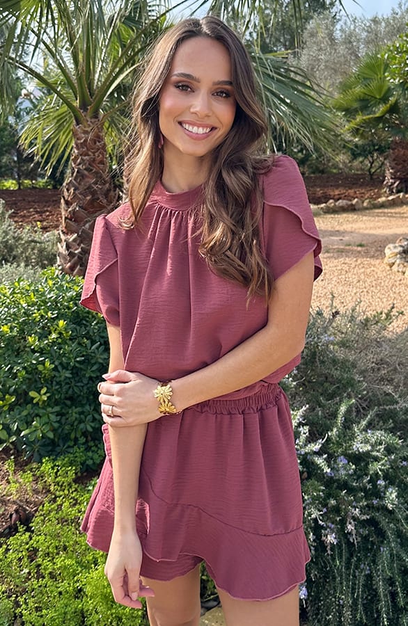 Ruffle Skort Dust Roze – shorts — foto 6