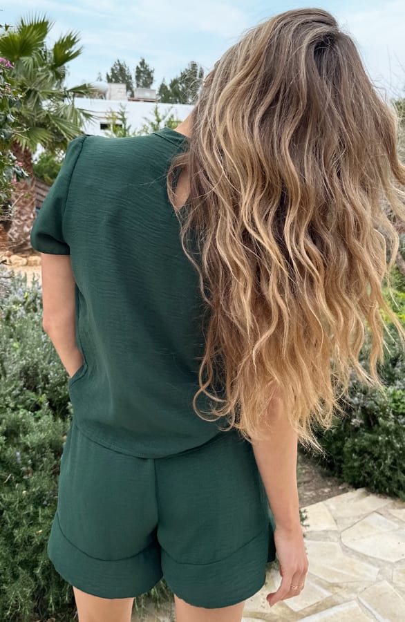 Ruffle Skort Emerald – shorts — foto 3