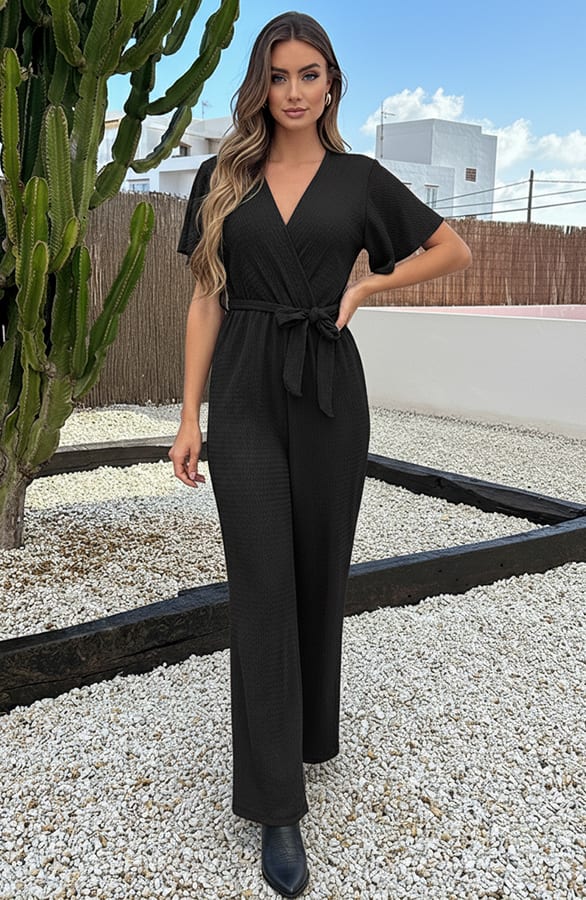 Smocked Jumpsuit Eveline Zwart – jumpsuits & playsuits — foto 5