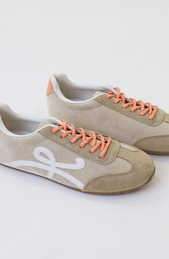 Suede Runners Sneaker Beige – schoenen — foto 2