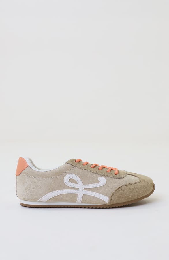 Suede Runners Sneaker Beige – schoenen — foto 3