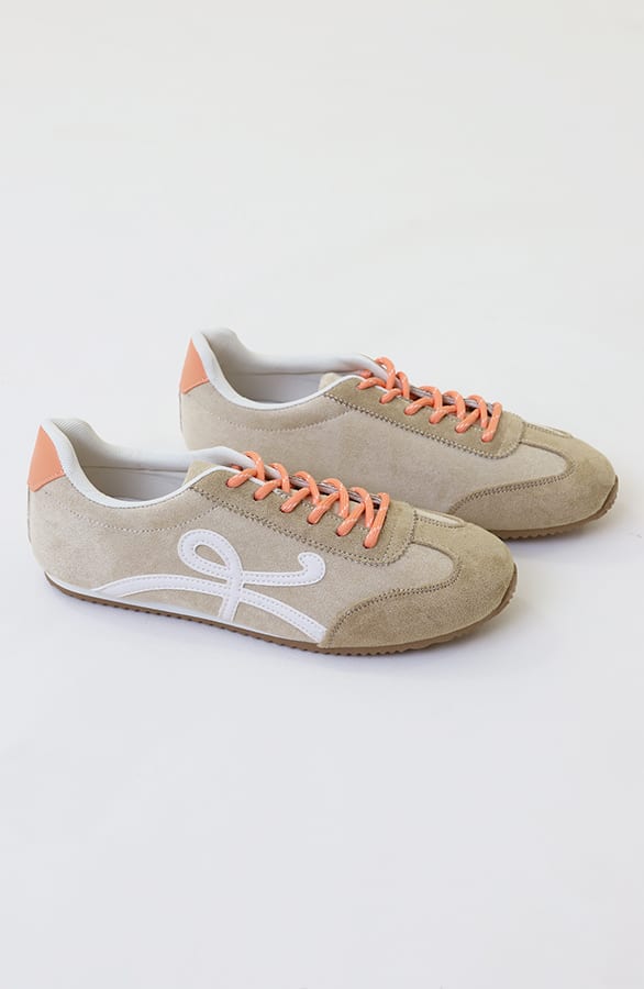 Suede Runners Sneaker Beige