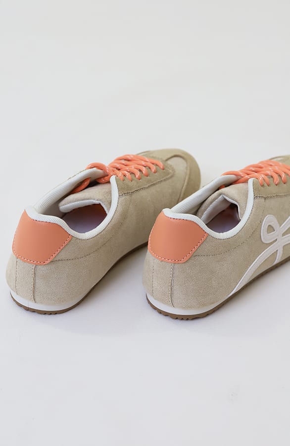 Suede Runners Sneaker Beige – schoenen — foto 4
