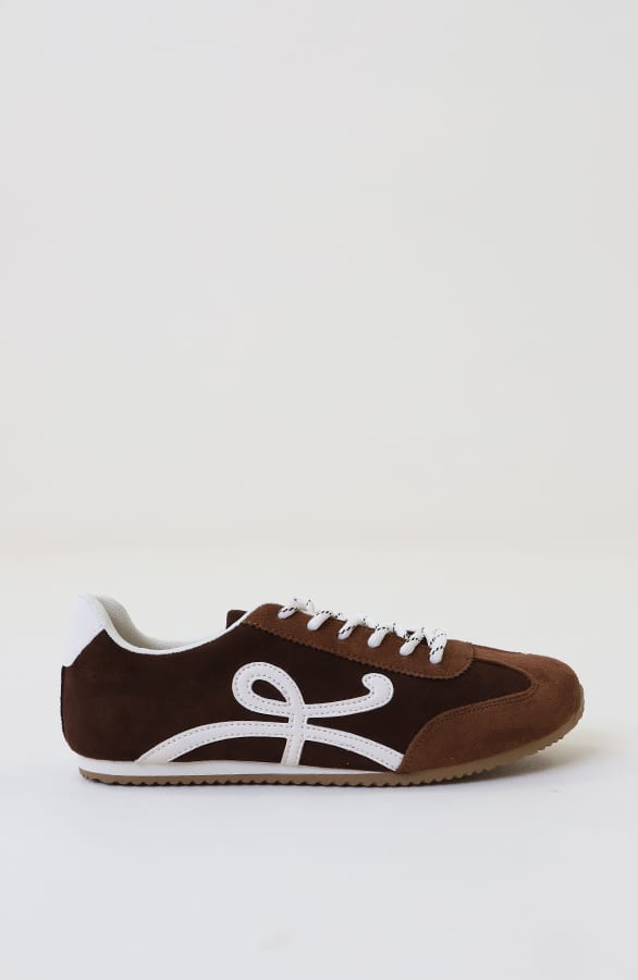 Suede Runners Sneaker Choco – schoenen — foto 3