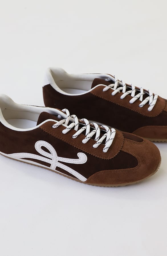 Suede Runners Sneaker Choco – schoenen — foto 2