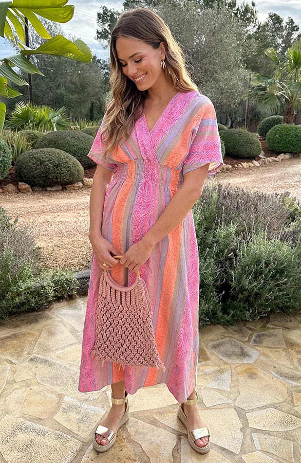 V-Hals Maxi Print Jurk Anouk Kelim Print – alle jurkjes — foto 7