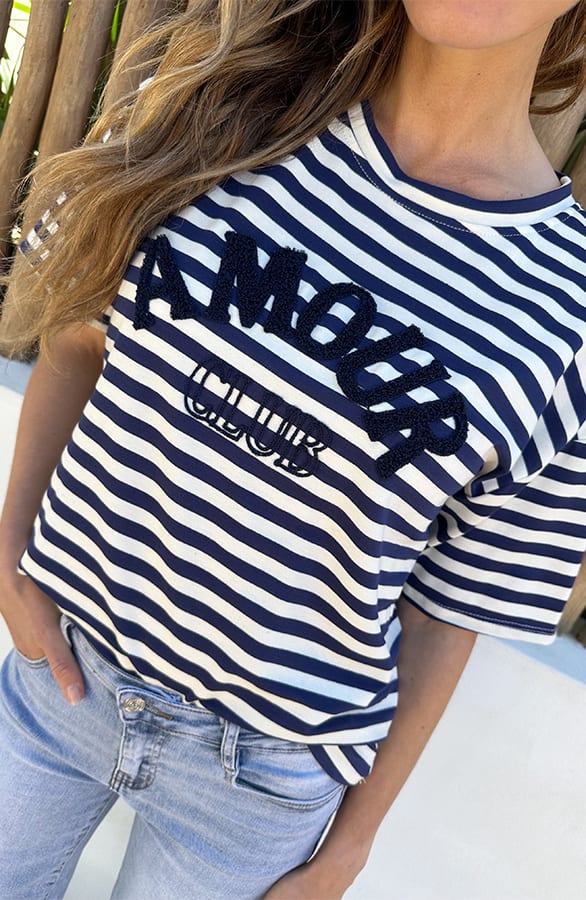 Amour Club Oversized Shirt Blue – shirts & tops — foto 4