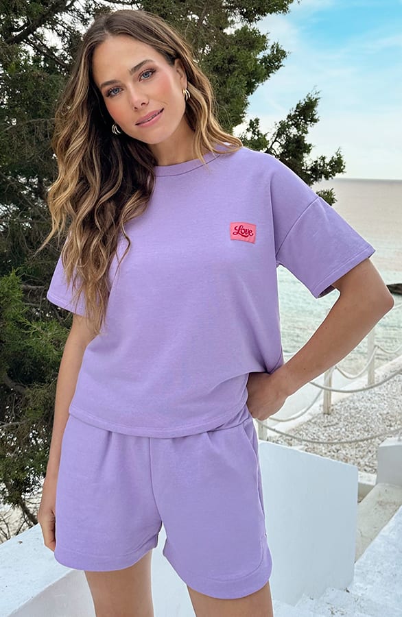 Artwork T-Shirt Love Lila – shirts & tops — foto 7