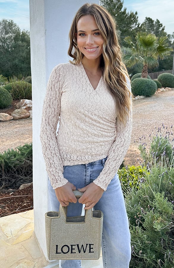 Asymmetrische Kanten Top Beige – shirts & tops — foto 2